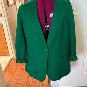 Talbots Vibrant Green Women's Blazer